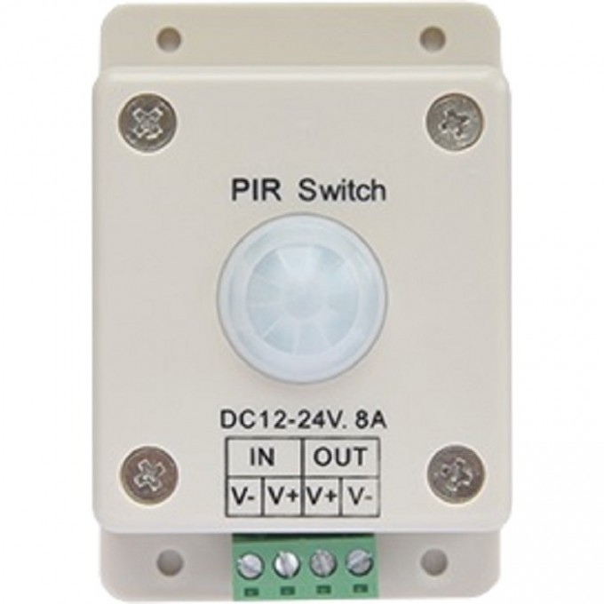 Автоматический выключатель с инфракрасным датчиком движения ECOLA LED IR Motion Sensor 8A 96W 12V (192W 24V) PIR096ESB Автоматический выключатель с инфракрасным датчиком движения ECOLA LED IR Motion Sensor 8A 96W 12V (192W 24V) PIR096ESB